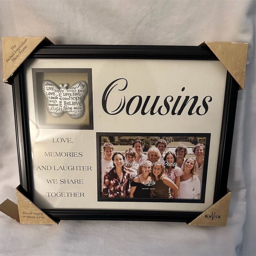NewView Etched BrownCousinsBrown Inspirational Photo Frame Ornate Design